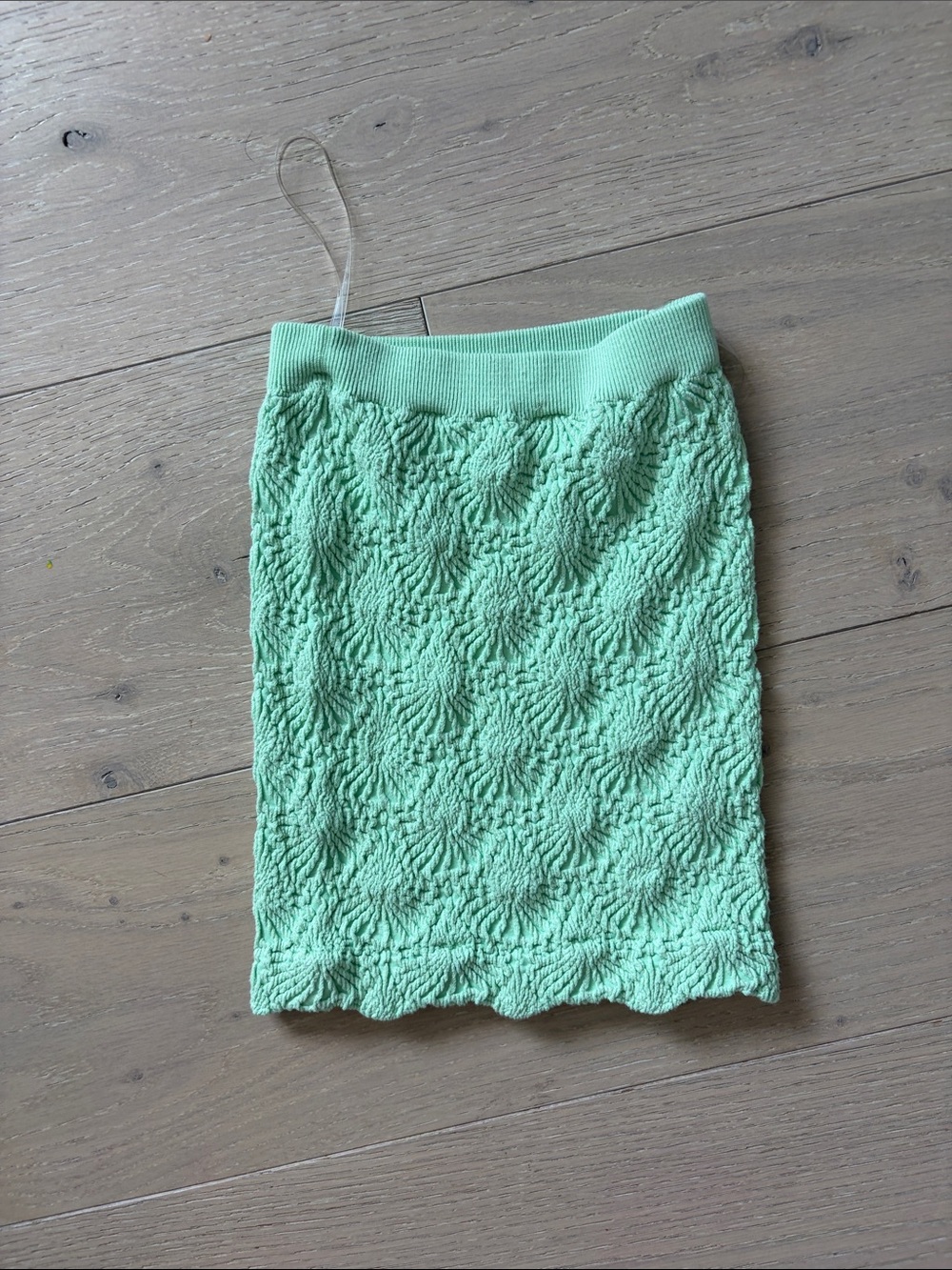 Altar'd State Mint Green Textured Knit tube top